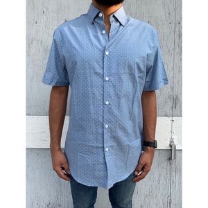 Denim & Flower Light Blue Button-up